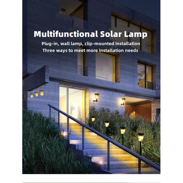 Solar Powered Outdoor Waterproof Led Solar Landscape Lawn Light For Courtyard IP65