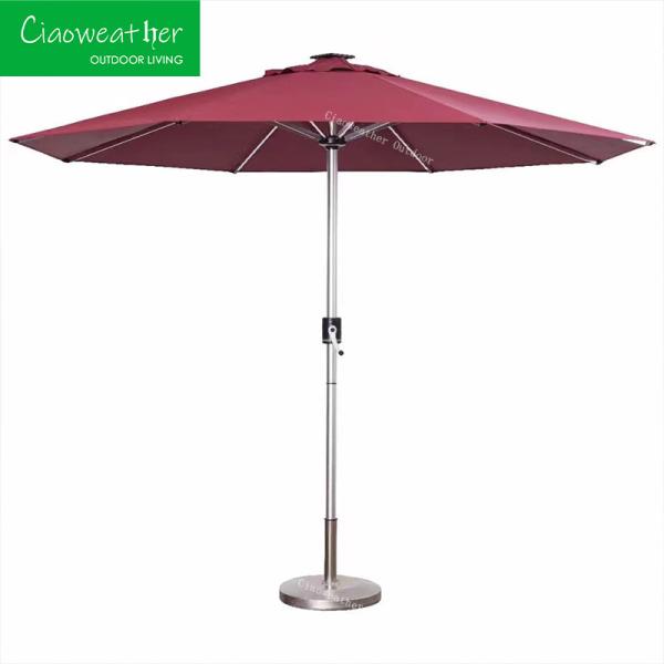 Fashion Umbrella for Hotel Courtyard Parasols Outdoor Patio Center Pole Sunshade Garden Umbrella