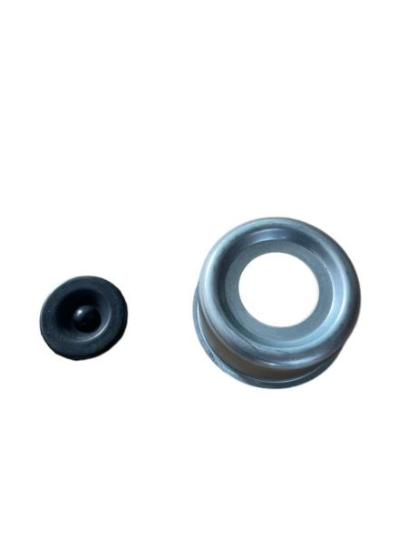 2.44 EZ Grease Dust Caps Steel Rubber Grease Caps Zinc Plated
