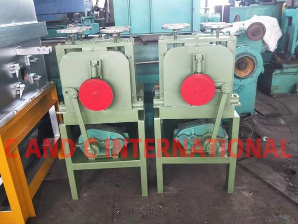 500KG/H 80KW Traction Horizontal Brass Rod Cutting Machine