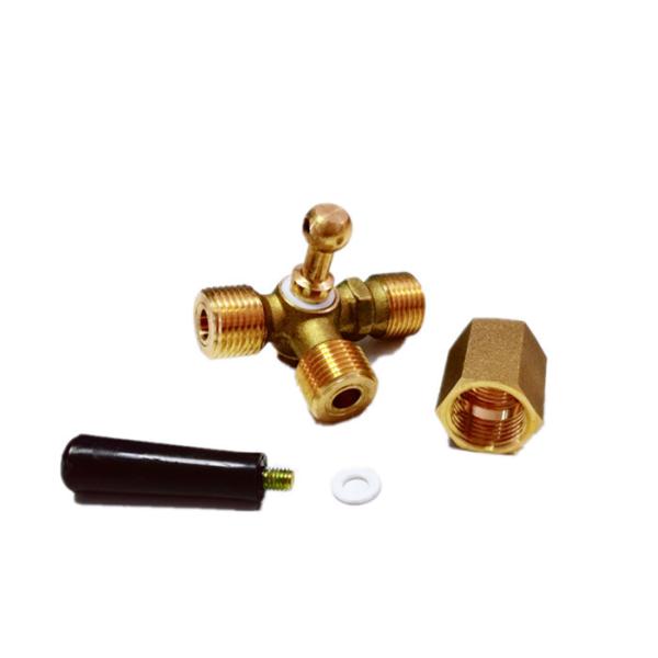CNC Three Way Pressure Gauge Cock Lead Free Brass