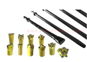 Carbon Steel 800mm Rock Drill Rods Tool For Pneumatic Rock Drilling