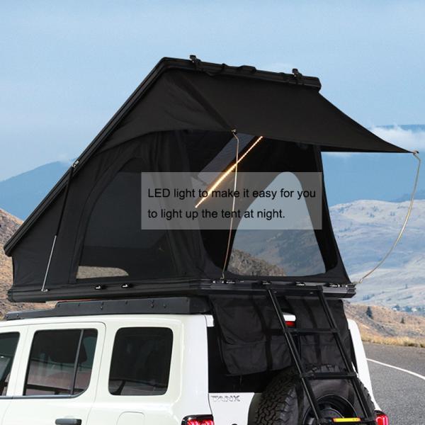 300gsm Polyester Fabric Material Camper Alu Fast Fit Hard Shell Roof Top Tent 212x131x155cm