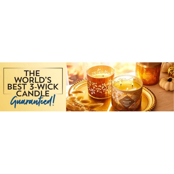 Natural Soy Wax Three Wicks White Glass Holder With Private Labels