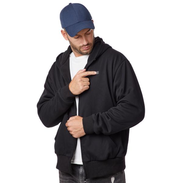 Polyester passionné électrique S-3XL de veste de visibilité élevée noire