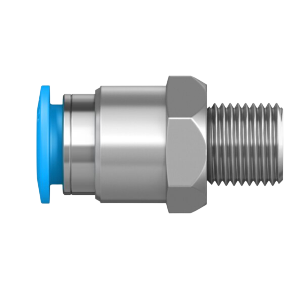 153003 Festo QS-1-4-6 Pneumatic Quick Fitting R1/4 Thread 6mm Push in Connector for Packaging Lines Pneumatic Connections