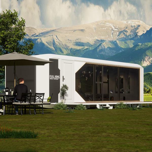 Modern Luxury Mobile Tiny House Prefabricated Capsule 38m2 Floor Area Modern Design Style