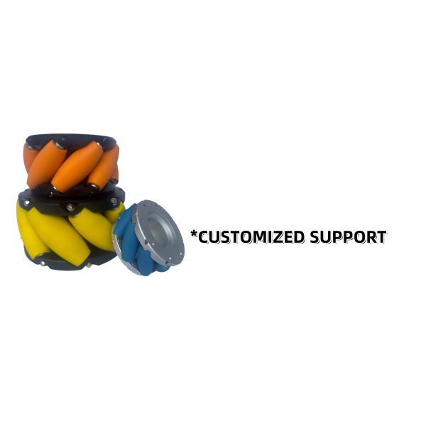 OEM Heavy Duty Mecanum Wheels 2000kg Loading Capacity 22 inch