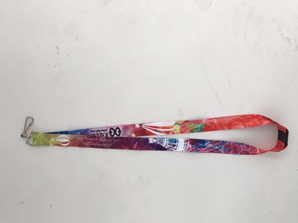Pantone color heat transfer printing neck strap lanyard promotional width 2cm