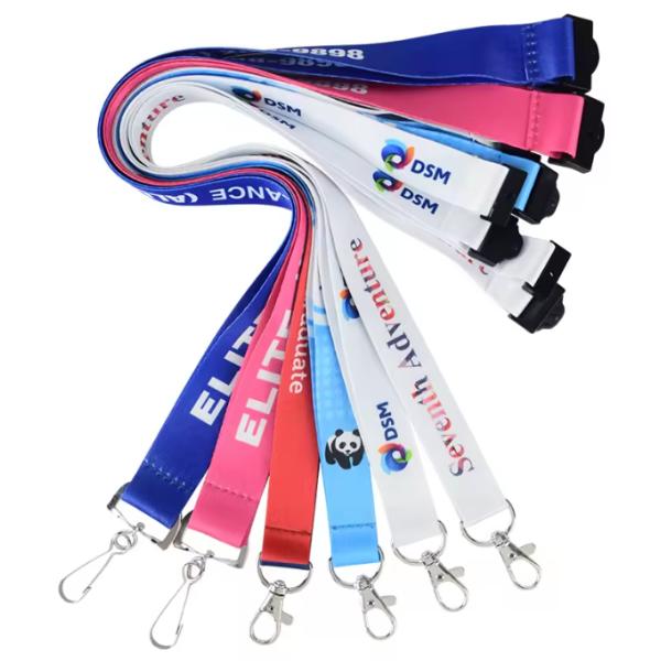 Dye Sumblimation Flat Polyester Retractable Lanyard Card Holder Full Colors