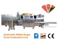 Gelado dobro Sugar Cone Production Line da cor do ângulo 23° de aço inoxidável