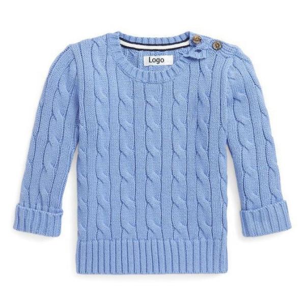 2023 Winter sweaters for kids cable knitting pullover Children Girls sweaters Clothes kids