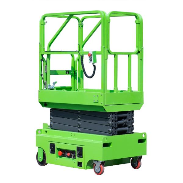 Adjustable Manual Pushing Mobile Mini Scissor Lift Hydraulic Aerial Work Platform 3m 450kg