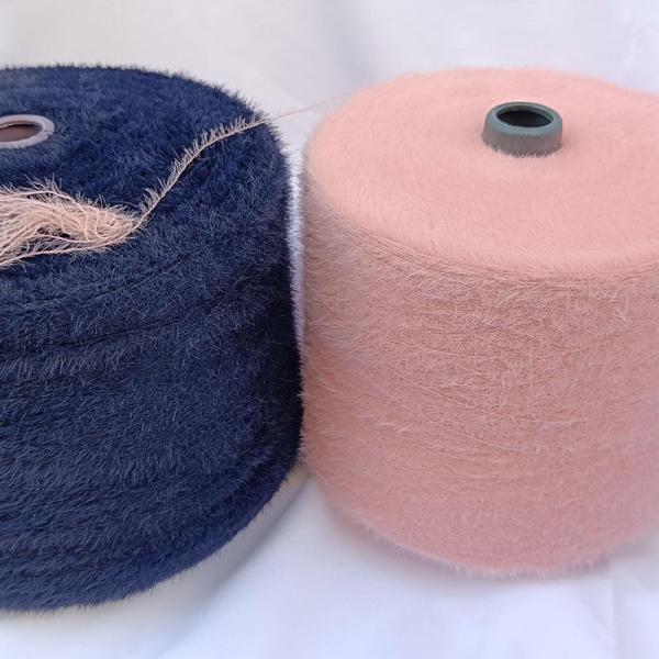 Feather yarn  Nylon Mink Yarn For Knitting Sweaters Socks Hats Gloves