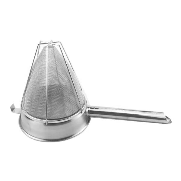 10-дюймовый коммерческий большой пищевой дуршлаг из нержавеющей стали, китайская чашка, сетчатый фильтр в китайском стиле, усиленный бульонный фильтр