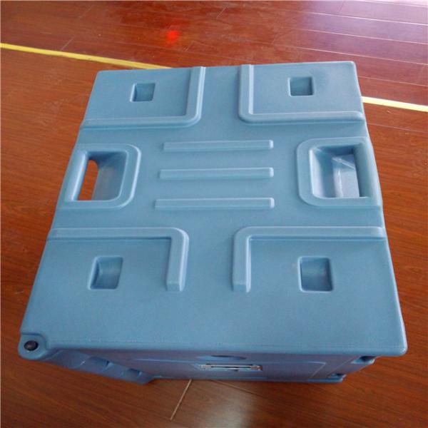 Roto Molding Insulated Pan Carrier 535mm Blue Cold Food Carrier Double Walled