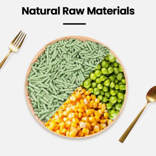 Nettoyage des animaux de compagnie Litter de thé vert de chat Contrôle des odeurs Feuilles de thé à bouillir Litter de chat