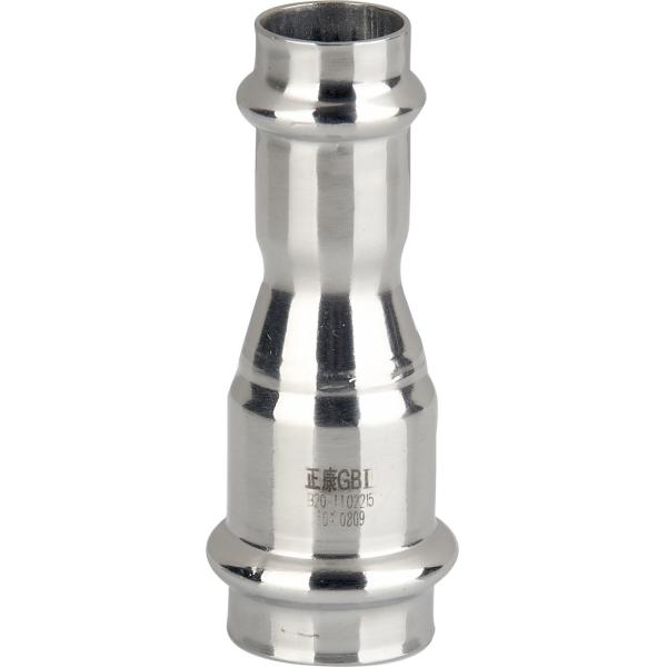 22*15mm Galvanized Stainless Steel Reducing Coupling Zinc Plated Double Press