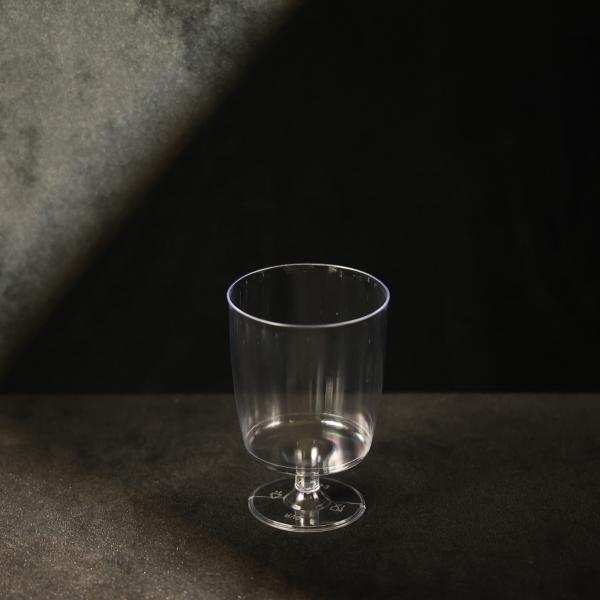 OEM Transparent Plastic PS Cups 210ML Disposable Wine Goblets FDA Certified