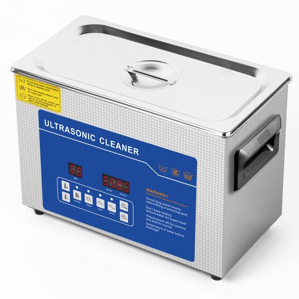 Professional 4L Ultrasonic Cleaner with Heater Timer and Dual-Frequency for Denture Coins Tools Degassing Support