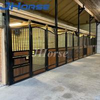 La stalle portative extérieure de cheval affronte des plans mobiles d'idées d'écuries