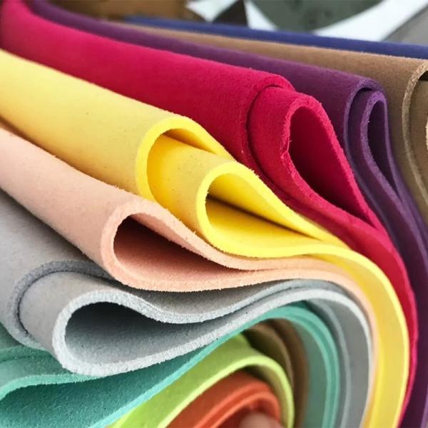 Breathable Material Artificial Leather Suede High Color Fastness