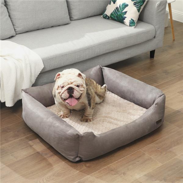 Professional Grey Dog Cushion Orthopaedic Sofa Medium Size For Small Animals