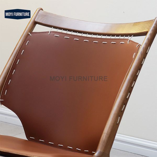 end Nordic Single Wooden Chair Sofa Casual Living Room Balcony Home Furniture Backrest Designer Simple Modern