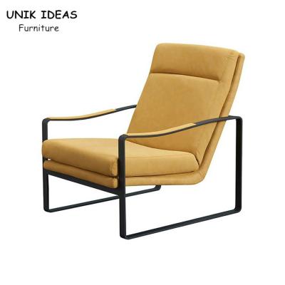 Sala de estar Chaise Fabric de Sofa Single Seater Armchair Leather do Recliner