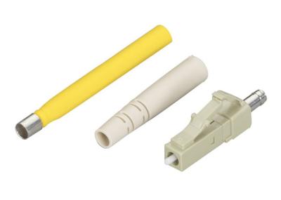 Alojamento bege LC do conector de fibra óptica multimodo simples de CATV