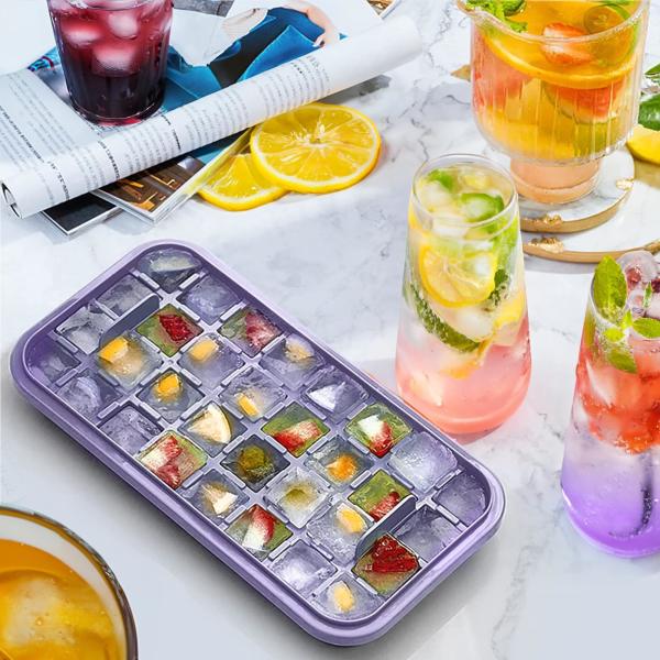 Ледяные кубики с крышкой и контейнером ледяной кубики для виски Коктейль Сок Кофе