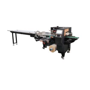 High-Speed Food-Grade Flow Wrapping Machine with 30-150 Bags/Min for 120-300 mm Pillow Packaging
