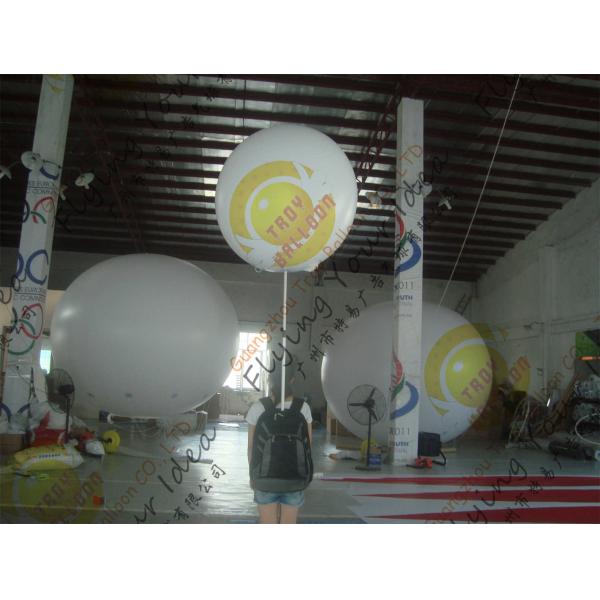 PVC Colorful Inflatable Balloon , Fireproof 0.18mm Thickness Advertising Balloon