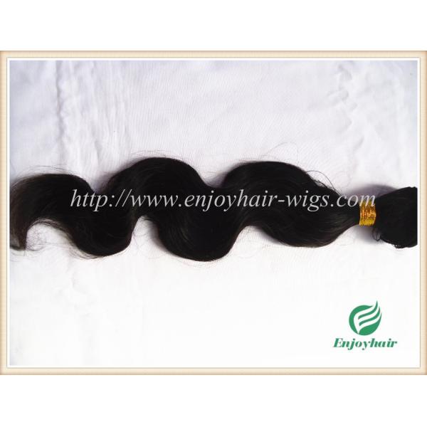 Hand tied weaviing Brazilian virgin remy hair,body wave hair extension no shed no tangle