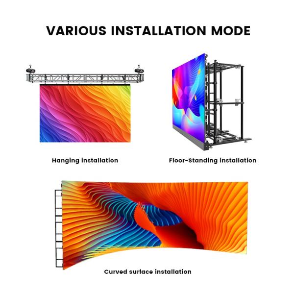 Superior Performance 6x4m Stage Background Video Wall Screen P2.6 P2.98 P3.91 High Resolution Giant Led Display for Auto Show