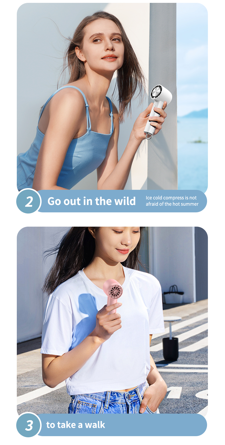 Manufacturer Direct High-Speed Pastel-Colored Fan Foldable Stand Personalized Logo Service OEM/ODM Available Three Wind
