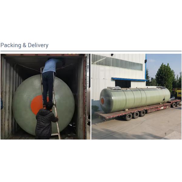 SF Fiberglass Frp Double Wall Underground Storage Tank Fuel Oil Gas Station Diesel Petrol Double Layer
