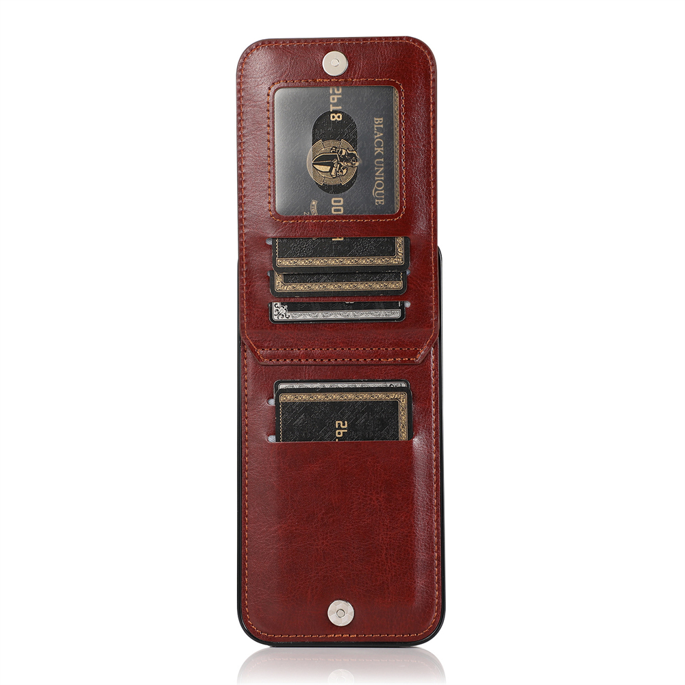 Laudtec PU Leather Wallet Case for iPhone 14 Pro Max/13/12 Series with Credit Card Holder Stand