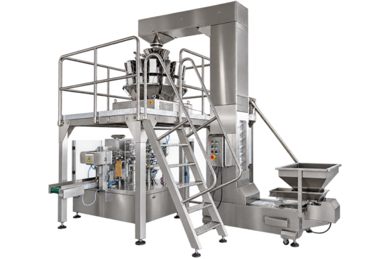 Multifunctional Snack Food Packaging Machine for Popcorn Chips Nuts Candies Premade Bag Packing Line