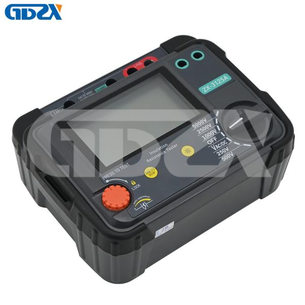ZX-3125A Teste de isolamento Megger de alta tensão 5KV Teste de resistência ao isolamento 1T Ohm