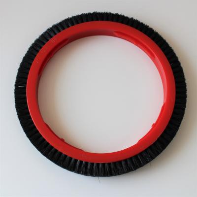 Stenter Machine Parts Monforts Finishing Spares Brush Wheel 167mm Innder Dia Black Bristle Pig Hair