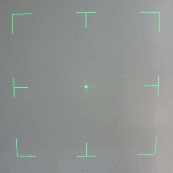 34° Viewfinder DOE Laser Module With Center Point Square Frame