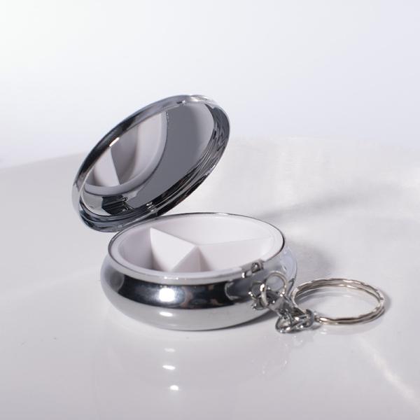 Boîte ronde de pilules de sublimation avec insert en aluminium pour l'impression par sublimation