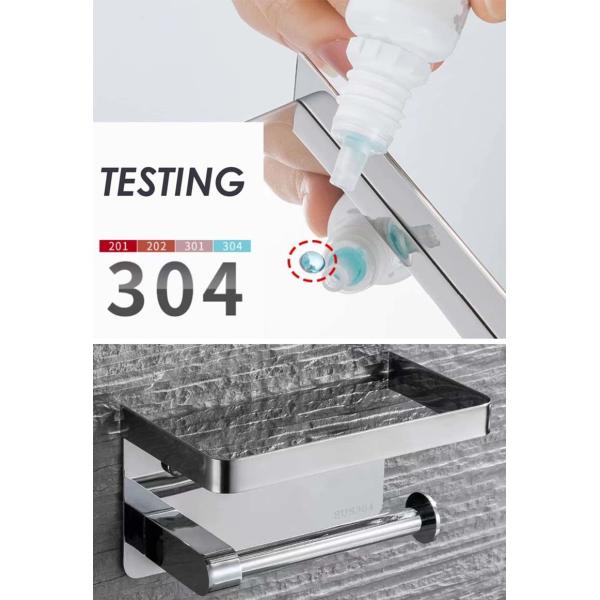 SUS 304 Stainless Steel Toilet Paper Dispenser Wall Mounted For Bathroom ODM