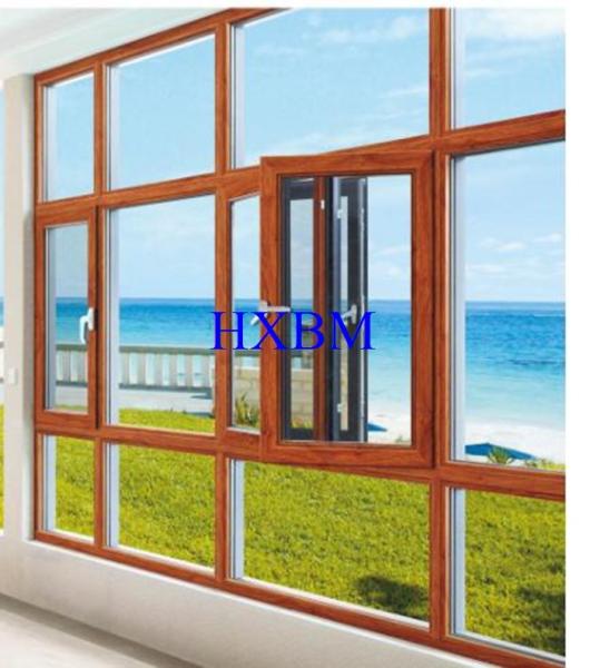Alumínio e madeira home contemporâneos Windows, 5mm dobro de vidro Windows vitrificado