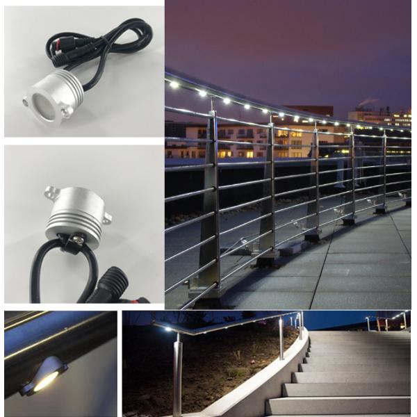 La balustrade d'Epistar LED allume l'angle de faisceau en aluminium du matériel 70° de 1 watt DC12V 6063