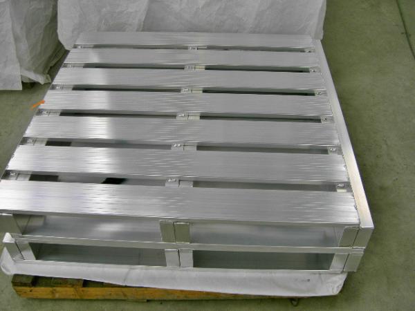 2 Way Lightweight Open Bottom Aluminum Pallet For Agricultural Industries