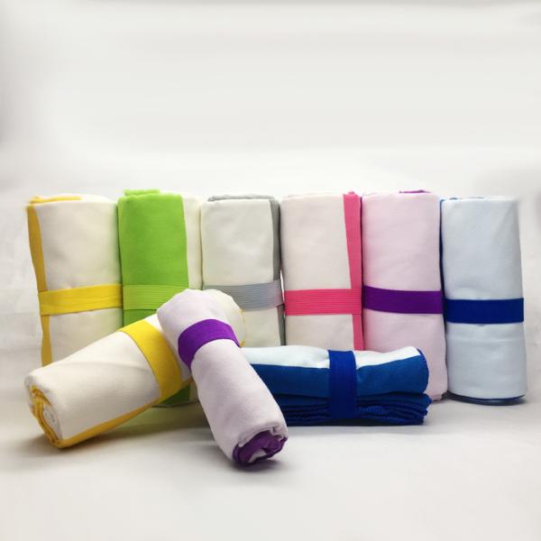 Тонкое повторно использованное лето пляжного полотенца полотенца замши Microfiber Striped быстро сухое