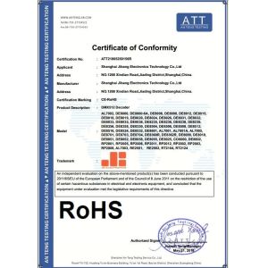 Shanghai Jibang Electronic Technology Co., Ltd. Certifications