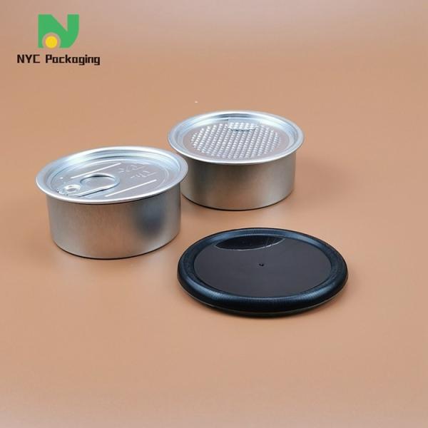 Custom Metal Ring Pull Cannabis Tin Packaging Empty Tuna Fish Tin Can